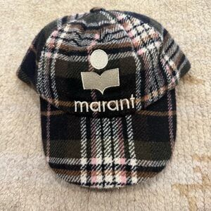 Isabel Marant Checkered Wool Tyron Cap